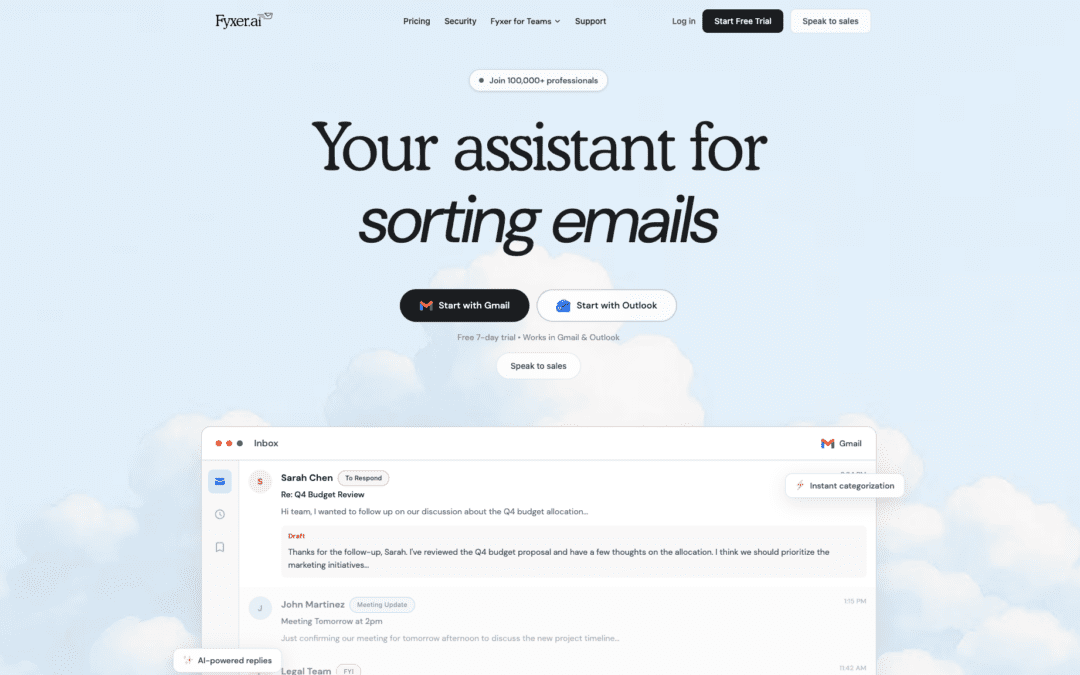 Spending Too Much Time on Email? Here’s How Fyxer Can Give You Your Day Back
